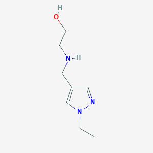 2-{[(1-ethyl-1H-pyrazol-4-yl)methyl]amino}ethanol