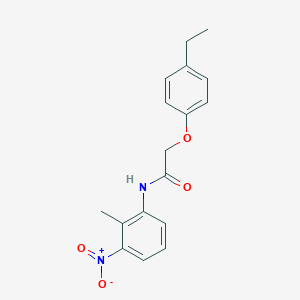 molecular formula C17H18N2O4 B321675 2-(4-ethylphenoxy)-N-(2-methyl-3-nitrophenyl)acetamide 