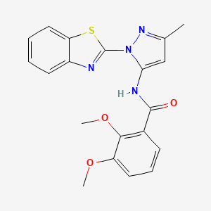 N-(1-(benzo[d]thiazol-2-yl)-3-methyl-1H-pyrazol-5-yl)-2,3-dimethoxybenzamide