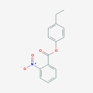 molecular formula C15H13NO4 B321678 4-Ethylphenyl 2-nitrobenzoate 