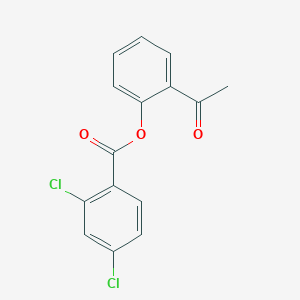 molecular formula C15H10Cl2O3 B321681 2-Acetylphenyl 2,4-dichlorobenzoate 