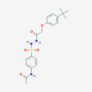 N-[4-({2-[2-(4-tert-butylphenoxy)acetyl]hydrazino}sulfonyl)phenyl]acetamide