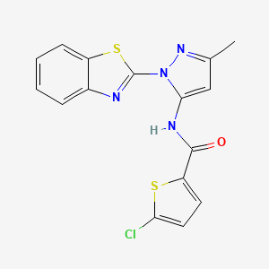 N-(1-(benzo[d]thiazol-2-yl)-3-methyl-1H-pyrazol-5-yl)-5-chlorothiophene-2-carboxamide