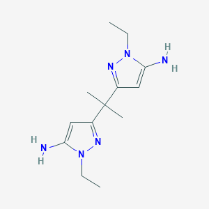 3,3'-propane-2,2-diylbis(1-ethyl-1H-pyrazol-5-amine)