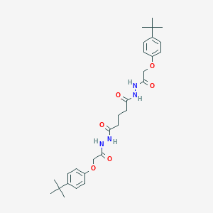 molecular formula C29H40N4O6 B321690 N'~1~,N'~5~-bis[(4-tert-butylphenoxy)acetyl]pentanedihydrazide 