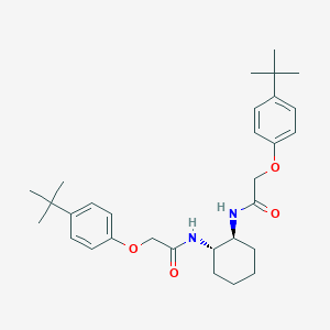 molecular formula C30H42N2O4 B321692 2-(4-tert-butylphenoxy)-N-(2-{[(4-tert-butylphenoxy)acetyl]amino}cyclohexyl)acetamide 