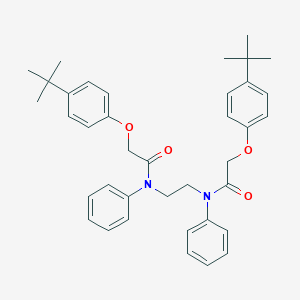 molecular formula C38H44N2O4 B321694 2-(4-tert-butylphenoxy)-N-(2-{[(4-tert-butylphenoxy)acetyl]anilino}ethyl)-N-phenylacetamide 