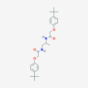 2-(4-tert-butylphenoxy)-N-(2-{[(4-tert-butylphenoxy)acetyl]amino}-1-methylethyl)acetamide