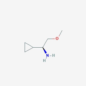 molecular formula C6H13NO B3217014 (1S)-1-cyclopropyl-2-methoxyethan-1-amine CAS No. 1173690-15-7