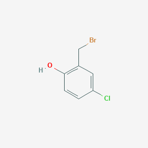 molecular formula C7H6BrClO B3217025 Phenol, 2-(bromomethyl)-4-chloro- CAS No. 117380-00-4