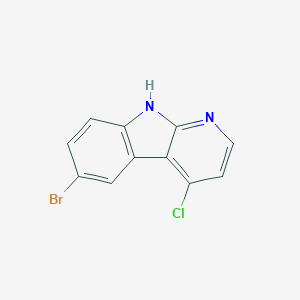 molecular formula C11H6BrClN2 B3217147 6-溴-4-氯-9H-吡啶并[2,3-b]吲哚 CAS No. 1175675-60-1