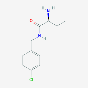 molecular formula C12H17ClN2O B3217154 (S)-2-Amino-N-(4-chloro-benzyl)-3-methyl-butyramide CAS No. 1175793-92-6