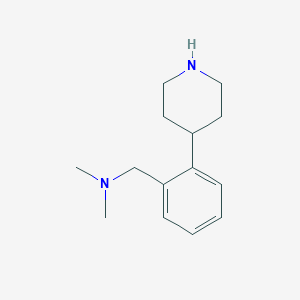 N,N-Dimethyl(2-(piperidin-4-YL)phenyl)methanamine