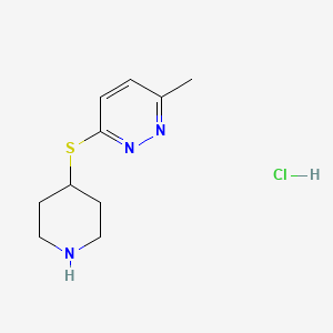 3-Methyl-6-(piperidin-4-ylthio)pyridazine hydrochloride