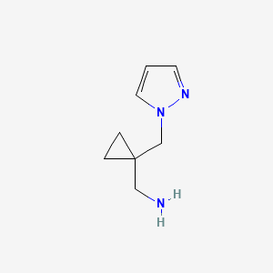 1-[1-(1H-pyrazol-1-ylmethyl)cyclopropyl]methanamine