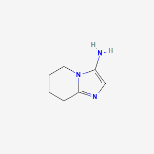 molecular formula C7H11N3 B3217282 5,6,7,8-Tetrahydroimidazo[1,2-a]pyridin-3-amine CAS No. 1177321-97-9