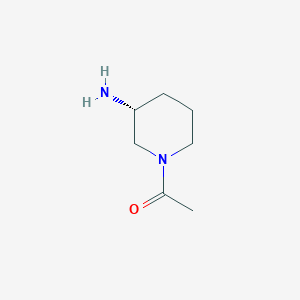 molecular formula C7H14N2O B3217326 1-((R)-3-Amino-piperidin-1-yl)-ethanone CAS No. 1177471-98-5