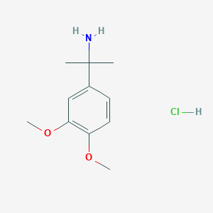 molecular formula C11H18ClNO2 B3217346 2-(3,4-Dimethoxyphenyl)propan-2-amine hydrochloride CAS No. 1177778-83-4
