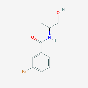 molecular formula C10H12BrNO2 B3217368 3-bromo-N-[(2S)-1-hydroxypropan-2-yl]benzamide CAS No. 1178003-45-6