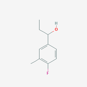 molecular formula C10H13FO B3217371 1-(4-Fluoro-3-methylphenyl)-1-propanol CAS No. 1178144-58-5