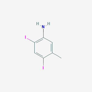 molecular formula C7H7I2N B3217373 2,4-Diiodo-5-methylaniline CAS No. 117832-10-7
