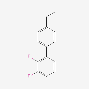 molecular formula C14H12F2 B3217395 3-(4-Ethylphenyl)-1,2-difluorobenzene CAS No. 1178550-13-4