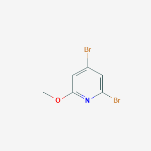 molecular formula C6H5Br2NO B3217396 2,4-Dibromo-6-methoxypyridine CAS No. 117873-73-1