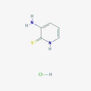 molecular formula C5H7ClN2S B3217421 3-Aminopyridine-2-thiol hydrochloride CAS No. 117884-16-9