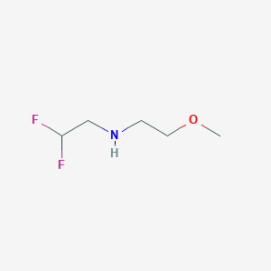 molecular formula C5H11F2NO B3217428 (2,2-Difluoroethyl)(2-methoxyethyl)amine CAS No. 1178929-73-1