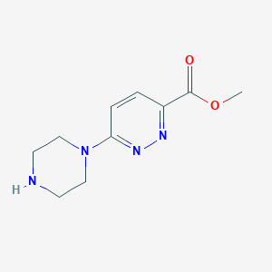 molecular formula C10H14N4O2 B3217442 Methyl 6-(piperazin-1-YL)pyridazine-3-carboxylate CAS No. 1179127-07-1