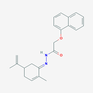 N'-(5-isopropenyl-2-methyl-2-cyclohexen-1-ylidene)-2-(1-naphthyloxy)acetohydrazide