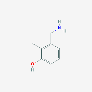 molecular formula C8H11NO B3217466 3-(Aminomethyl)-2-methylphenol CAS No. 1179355-72-6