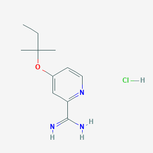 molecular formula C11H18ClN3O B3217480 4-(Tert-pentyloxy)picolinimidamide hydrochloride CAS No. 1179360-81-6