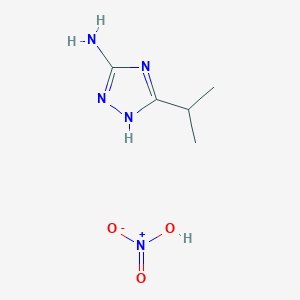 molecular formula C5H11N5O3 B3217491 5-isopropyl-1H-1,2,4-triazol-3-amine nitrate CAS No. 1179365-34-4