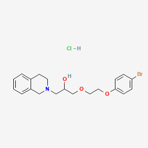 molecular formula C20H25BrClNO3 B3217493 1-(2-(4-bromophenoxy)ethoxy)-3-(3,4-dihydroisoquinolin-2(1H)-yl)propan-2-ol hydrochloride CAS No. 1179441-08-7