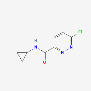 molecular formula C8H8ClN3O B3217526 6-chloro-N-cyclopropylpyridazine-3-carboxamide CAS No. 1179880-12-6