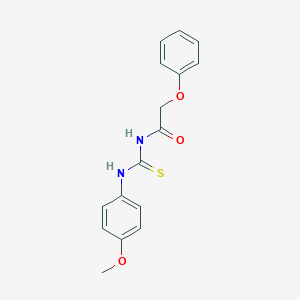 molecular formula C16H16N2O3S B321757 N-[(4-methoxyphenyl)carbamothioyl]-2-phenoxyacetamide 