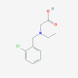 molecular formula C11H14ClNO2 B3217589 [(2-Chloro-benzyl)-ethyl-amino]-acetic acid CAS No. 1181595-65-2