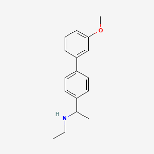 molecular formula C17H21NO B3217619 Ethyl({1-[4-(3-methoxyphenyl)phenyl]ethyl})amine CAS No. 1182736-20-4