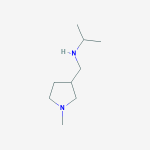 molecular formula C9H20N2 B3217674 Isopropyl-(1-methyl-pyrrolidin-3-ylmethyl)-amine CAS No. 1183614-20-1