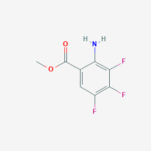 molecular formula C8H6F3NO2 B3217695 Methyl 2-amino-3,4,5-trifluorobenzoate CAS No. 1183999-23-6