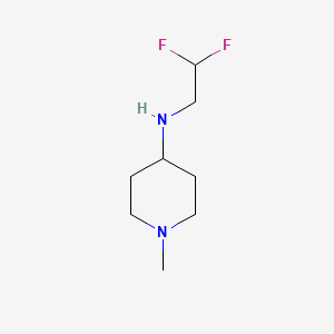 (2,2-Difluoroethyl)(1-methyl(4-piperidyl))amine