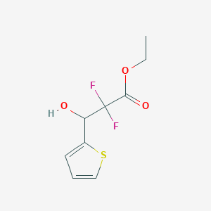 Ethyl 2,2-difluoro-3-hydroxy-3-(thiophen-2-YL)propanoate