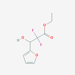 Ethyl 2,2-difluoro-3-(furan-2-yl)-3-hydroxypropanoate