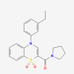 molecular formula C21H22N2O3S B3217787 N-(2,4-difluorobenzyl)-1-[3-(piperidin-1-ylsulfonyl)pyridin-2-yl]piperidine-4-carboxamide CAS No. 1184996-08-4
