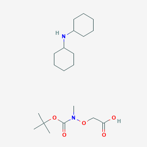 molecular formula C20H38N2O5 B3217793 Boc-甲基氨氧乙酸 dcha CAS No. 1185005-62-2