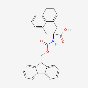 molecular formula C29H23NO4 B3217834 Fmoc-DL-2-amino-1,3-dihydro-phenalene-2-carboxylic acid CAS No. 1185296-33-6