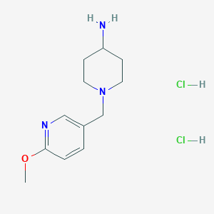 molecular formula C12H21Cl2N3O B3217891 1-(6-Methoxy-pyridin-3-ylmethyl)-piperidin-4-ylamine dihydrochloride CAS No. 1185311-28-7