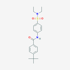 molecular formula C21H28N2O3S B321791 4-tert-butyl-N-[4-(diethylsulfamoyl)phenyl]benzamide 