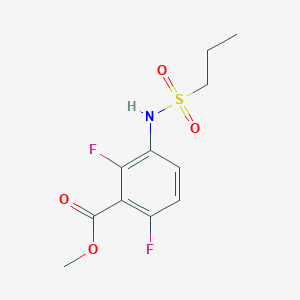 B3218010 Methyl 2,6-difluoro-3-(propylsulfonamido)benzoate CAS No. 1186223-50-6